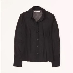 Long sleeve sheer button down